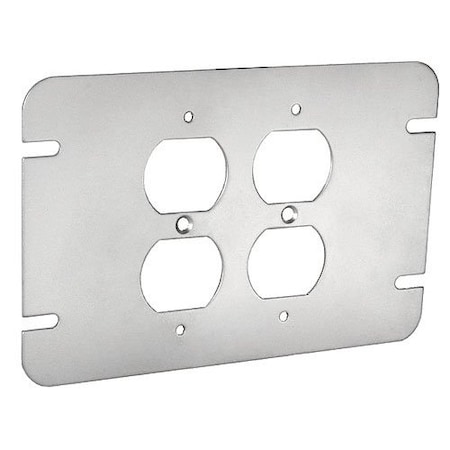 Southwire Box Cover, 2 Gang, Galvanized Steel, Duplex Receptacle Cover Type GBDUP-2